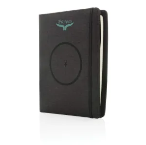 Air 5W wireless charging notebook with 5000mAh powerbank