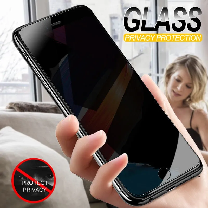 Anti Spy Tempered Glass For iPhone 7 6 6S 8 Plus X XS XR, iPhone 6 7 8 XS Max