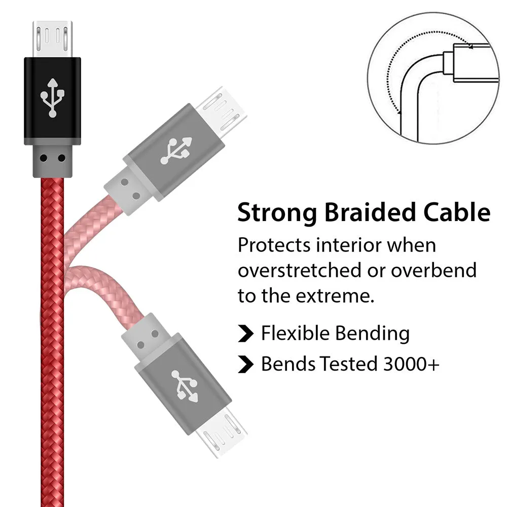 Best Quality Braided Micro USB Cable for Data Sync and Charging