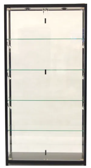 Black Rectangular Tower Display Case MM-SC-TW40BK