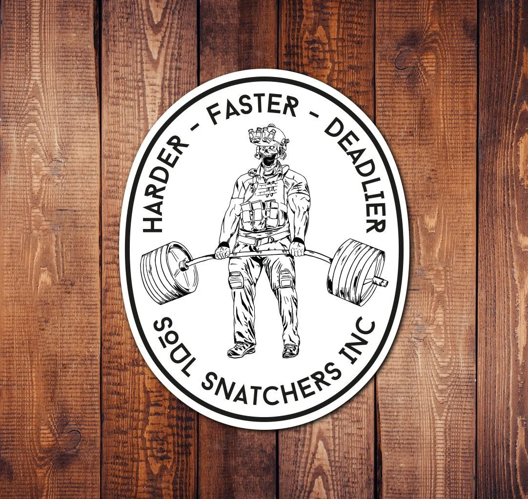 Harder Faster Deadlier Sticker