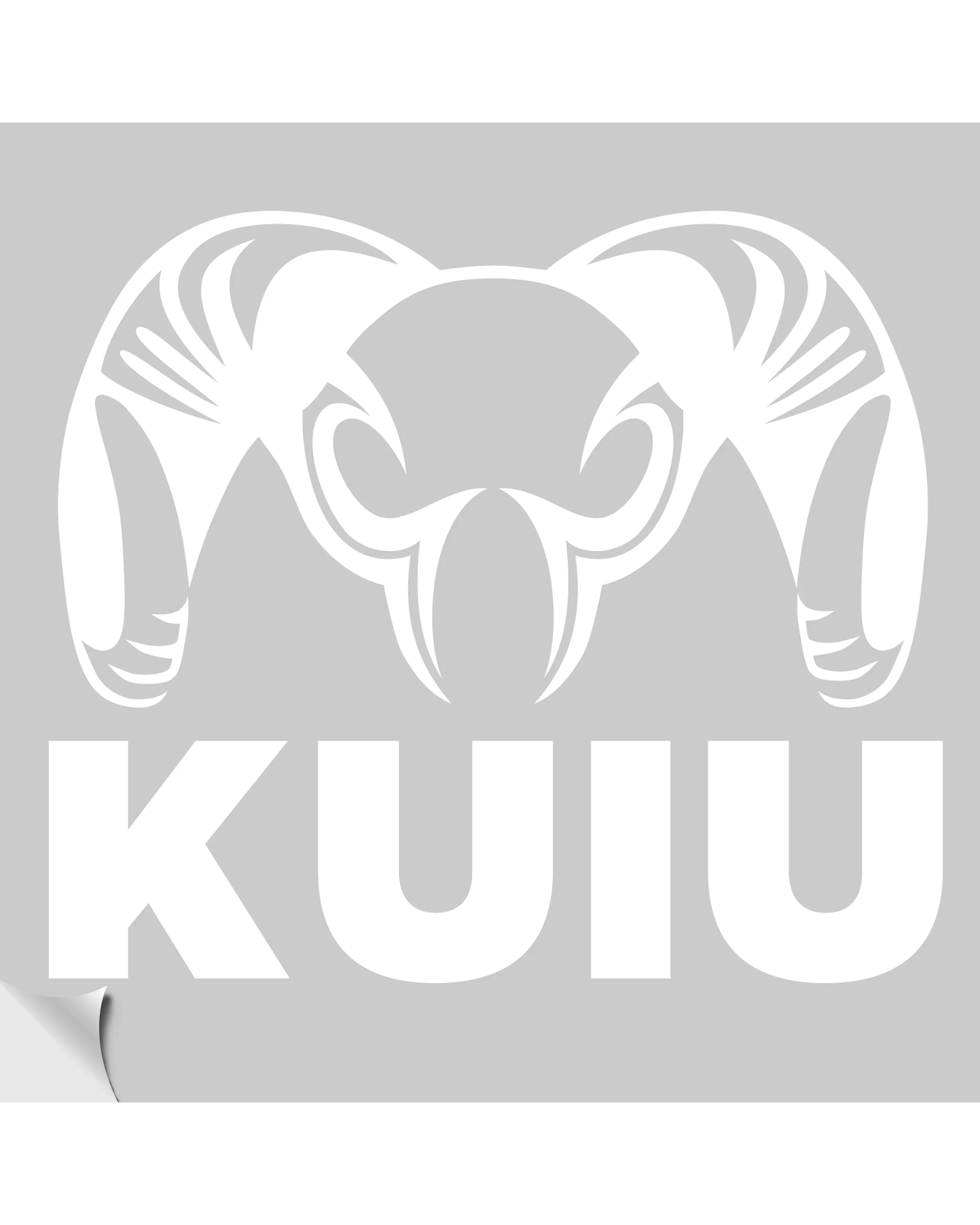 KUIU Cut Vinyl Decal | White