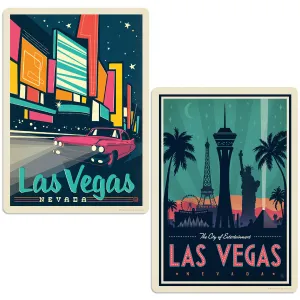 Las Vegas Nevada Sticker Set of 2