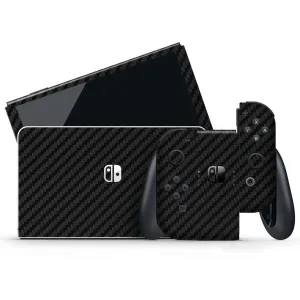 Nintendo Switch OLED Carbon Series Skins