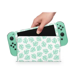 Nintendo Switch Oled Skin Decals - Leaf - Wrap Vinyl Sticker