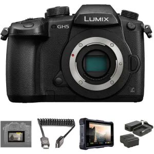 Panasonic Lumix DC-GH5 Mirrorless Micro Four Thirds Digital Camera with Pro HDR Kit