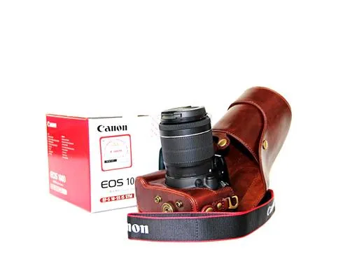 Retro Canon EOS 100D Camera Leather Case