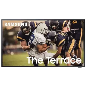 Samsung QE55LST7TCUXXU 55 Inch The Terrace (2020) QLED HDR 2000 4K Ultra HD Smart Outdoor TV with TVPlus, Black