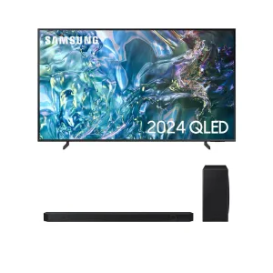 Samsung QE55Q60DAUXXU 55 Inch Q60D QLED 4K Smart TV and HW-Q800D 5.1.2ch Cinematic Soundbar with Subwoofer Package