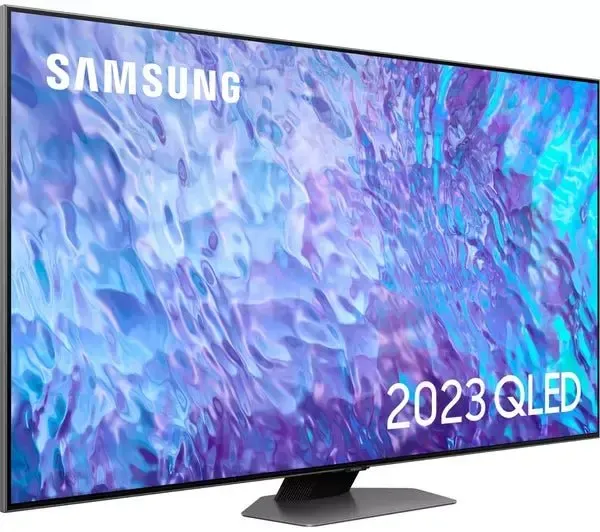 SAMSUNG QE55Q80CATXXU 55" Smart 4K Ultra HD HDR QLED TV with Bixby, Alexa & Google Assistant - Carbon Silver