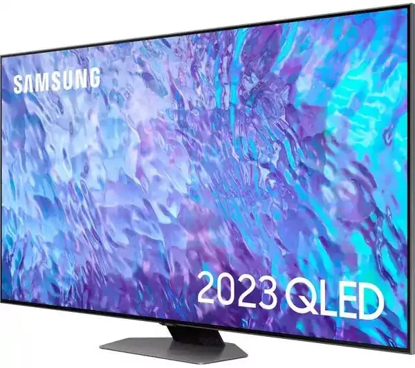 SAMSUNG QE55Q80CATXXU 55" Smart 4K Ultra HD HDR QLED TV with Bixby, Alexa & Google Assistant - Carbon Silver