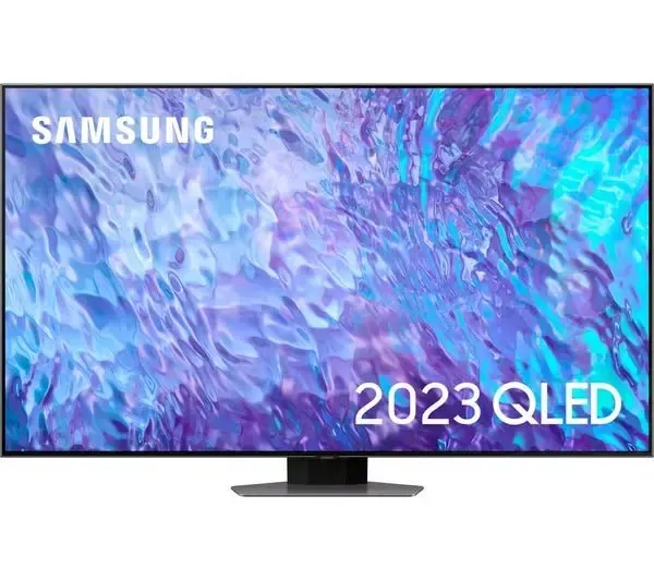 SAMSUNG QE55Q80CATXXU 55" Smart 4K Ultra HD HDR QLED TV with Bixby, Alexa & Google Assistant - Carbon Silver