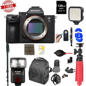 Sony Alpha a7 III Mirrorless Digital Camera (Body Only) USA w/ 128GB Memory Card Supreme Bundle